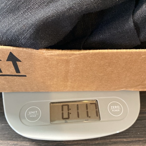 Nicole Miller linen shift dress midi black minimalist neutral basics casual XL - Picture 8 of 8